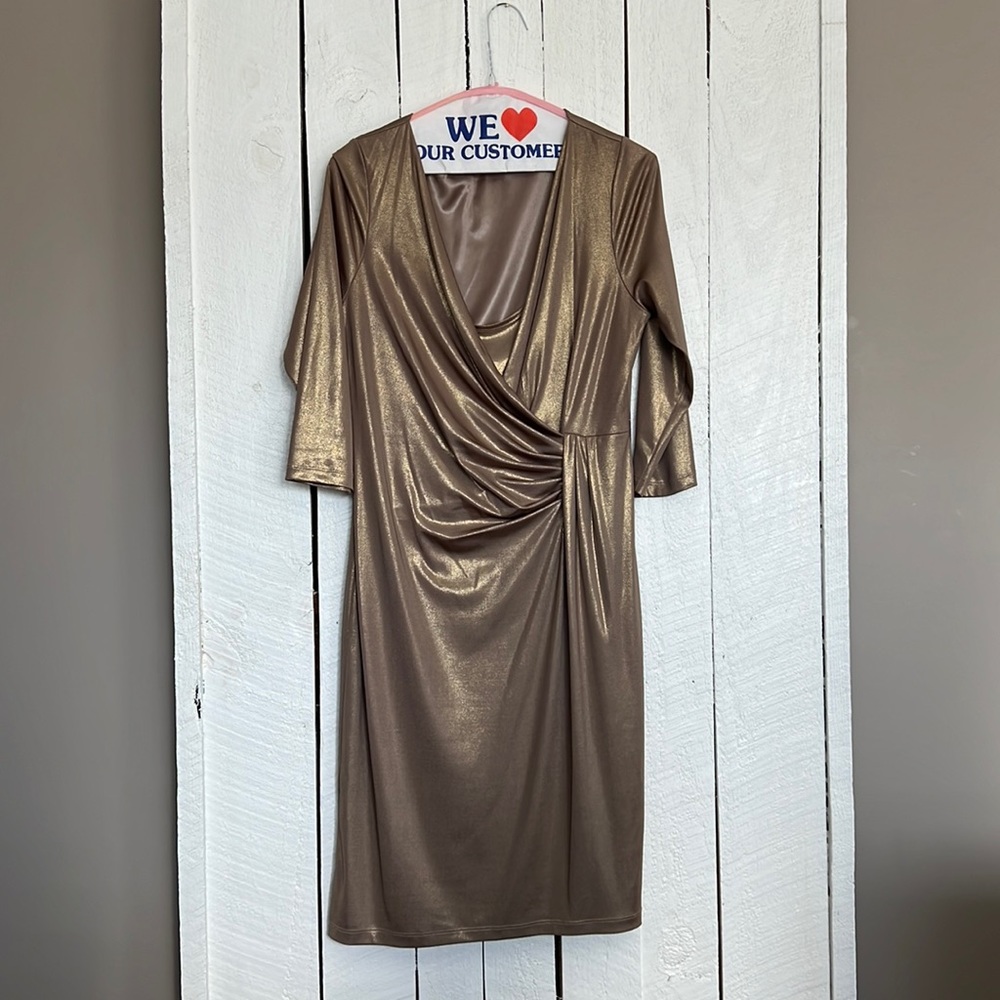 Gold, Shimmery Dress